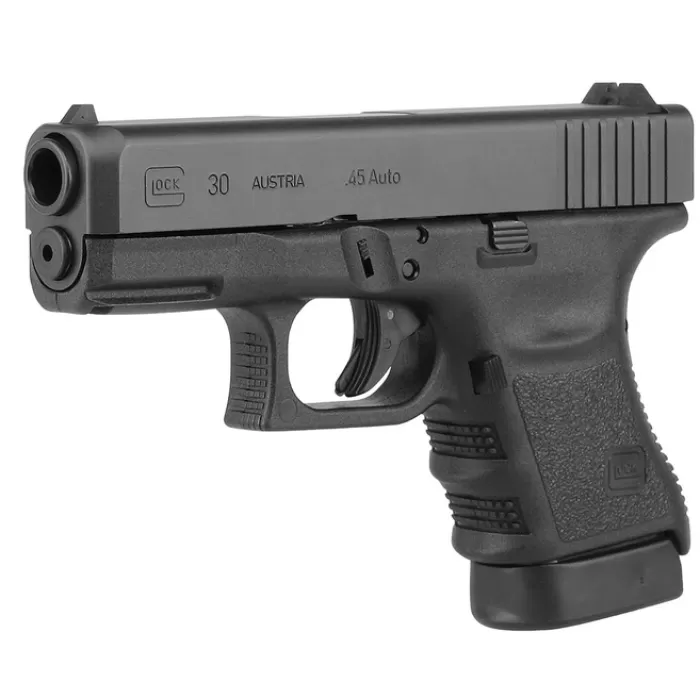 GLOCK 30S Gen3 .45 ACP Sub Compact Pistol - (3)10 Round Magazines - Black GLOCK 30S Gen3 .45 ACP Sub Compact Pistol - (3)10 Round Magazines - Black