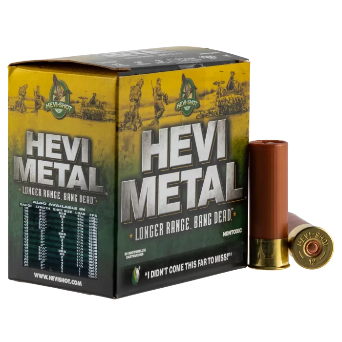 Hevi-metal (vista) Hevi-metal 12 Gauge 3" 1 1/4 oz 2 Shot HS38002 Hevi-metal (vista) Hevi-metal 12 Gauge 3" 1 1/4 oz 2 Shot HS38002