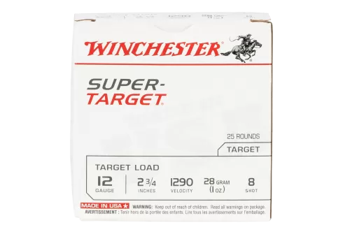 Win 12 GA 2.75 #8 SPR-TGT 1OZ 1290FPS 25ct