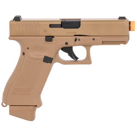 RWS/Umarex G19X Airsoft Pistol CO2 6mm 14rd Coyote Frame Coyote Polymer Grip