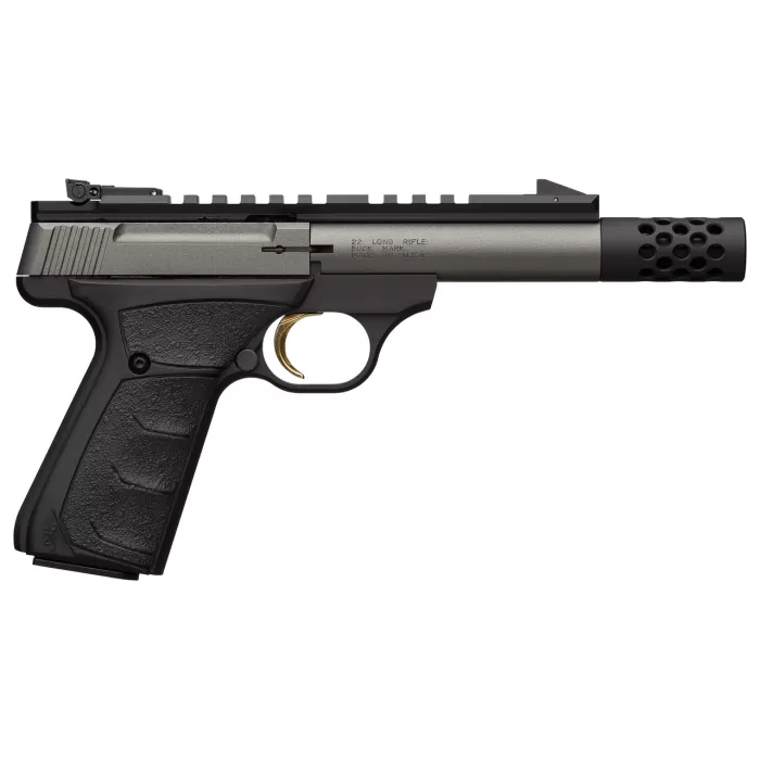 Browning Buck Mark Field Target SR .22 LR, 4.4" Barrel, Ultragrip FX, Tungsten, 10rd Browning Buck Mark Field Target SR .22 LR, 4.4" Barrel, Ultragrip FX, Tungsten, 10rd