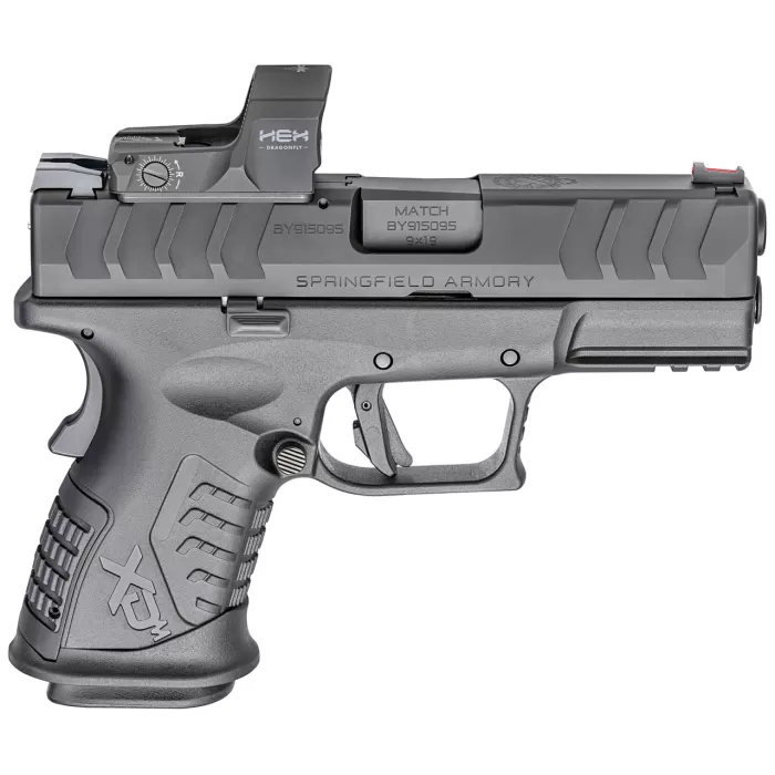Springfield XD-M Elite Compact OSP 9mm, 3.8" Barrel, Hex Dragonfly, Black, 14rd Springfield XD-M Elite Compact OSP 9mm, 3.8" Barrel, Hex Dragonfly, Black, 14rd