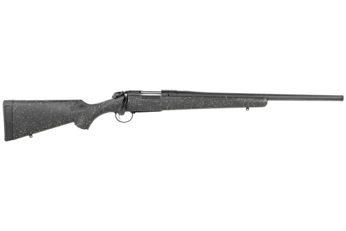Bergara B-14 Ridge 7mm-08 Rem, 24" Barrel, Black Cerakote Rec/Barrel Gray Speck Black Molded Fixed Synthetic Stock, 4rd