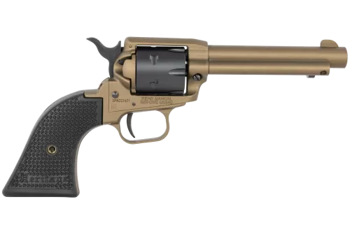 Heritage Rough Rider, 22 LR, 4.75" Barrel, Burnt Bronze, Polymer Grips, Fixed Sights, 6rd
