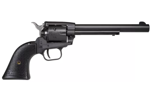 Heritage Rough Rider 22 LR, 6.50" Barrel, Black Cylinder/Frame, Black Polymer Grips, 6rd