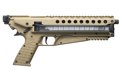 Kel-Tec P50 5.7x28mm, 9.60" Barrel, Tan, Polymer Frame, Fiber Optic Sight, 50rd