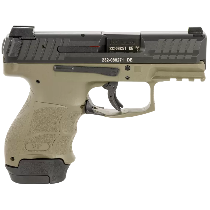 HK VP9SK Subcompact 9mm, 3.39" Barrel, OD Green Finish, 15rd HK VP9SK Subcompact 9mm, 3.39" Barrel, OD Green Finish, 15rd