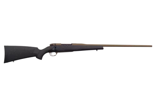 Weatherby Mark V Hunter .243 Win, 22" Barrel, Burnt Bronze, Black Speckled Gray Stock, 4rd