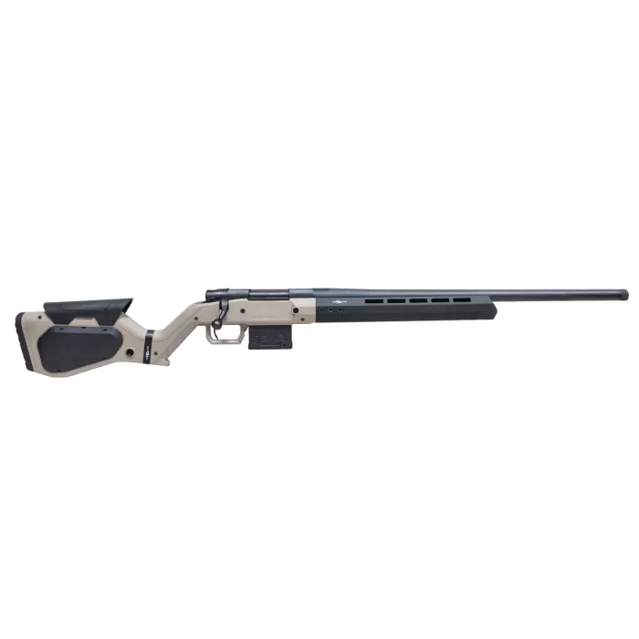 Howa M1500 Hera 6.5 Creedmoor, 24" Threaded Barrel, Tan/Black Hera H7 Chassis Stock, 5rd