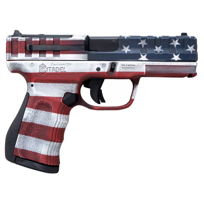 Citadel Centurion 9mm, 4" Barrel, American Flag Cerakote, 14rd Citadel Centurion 9mm, 4" Barrel, American Flag Cerakote, 14rd