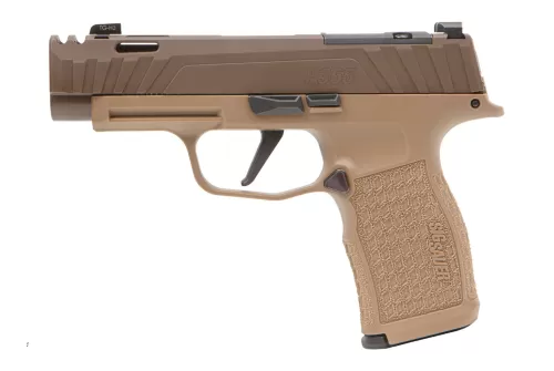 Sig P365XL Spectre Comp 9mm, 3.1" Compensated Barrel, Optics Ready, Coyote, 12rd