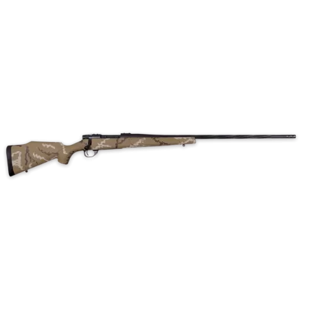 Weatherby Vanguard 270 Winchester, 24" Barrel, 5rd, Brown/White Hand Sponge Paint