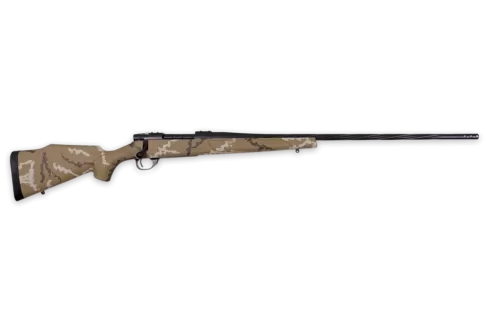 WEATHERBY VANGUARD OUTFITTER .300 WINCHESTER MAGNUM 28" 3RD BROWN AND WHITE HAND SPONGE PAINT