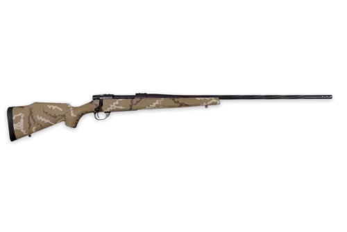 Weatherby Vanguard, 30-06 Springfield 24" 5+1 Tan w/Brown & White Sponge Graphite Black Cerakote