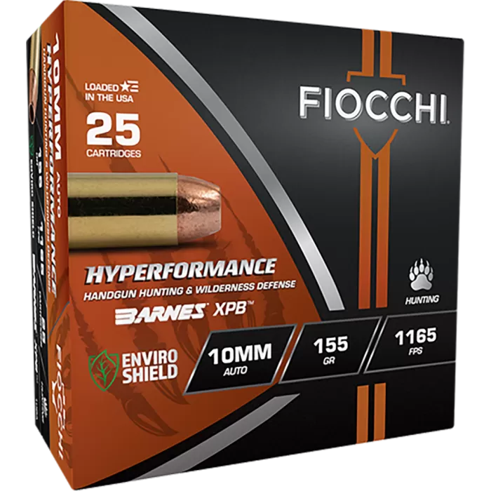 10mm Auto - 155 Grain SCHP - Fiocchi - 25 Rounds