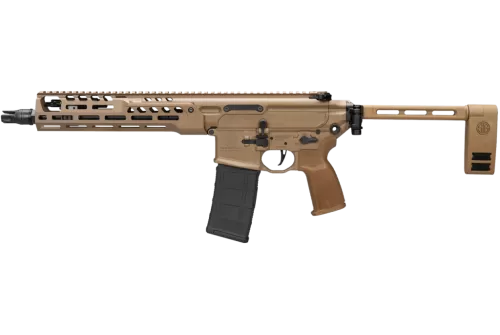 Sig Sauer MCX Spear LT 223 Remington/5.56x45mm, 11.5" Barrel, Flat Dark Earth Cerakote, Folding Brace, 10rd