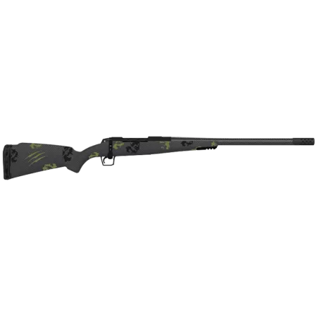 Fierce Firearms TWTROG300PRC22BF Twisted TI Rogue 300 PRC 22" Black Cerakote Steel Threaded Barrel, Black Cerakote Drilled & Tapped Titanium Receiver, LR Negative Comb Forest Camo Carbon Fiber Stock