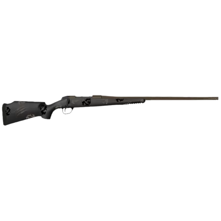 Fierce Firearms TWTROG7PRC22BT Twisted TI Rogue 7mm PRC 22" Black Cerakote Steel Threaded Barrel, Black Cerakote Drilled & Tapped Titanium Receiver, LR Negative Comb Trophy Camo Carbon Fiber Stock
