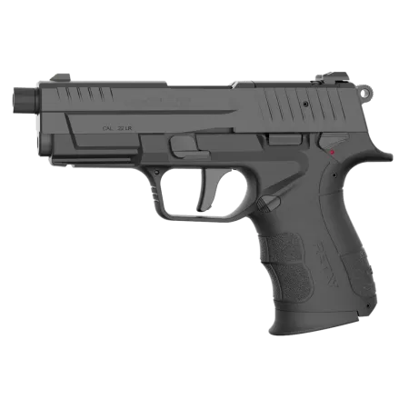 Retay RXP 22 LR 10rd,4" Black Threaded Barrel, Black Cerakote RMR-RMSc Optic Ready-Serrated Slide & Frame Accessory Rail, Textured Grip