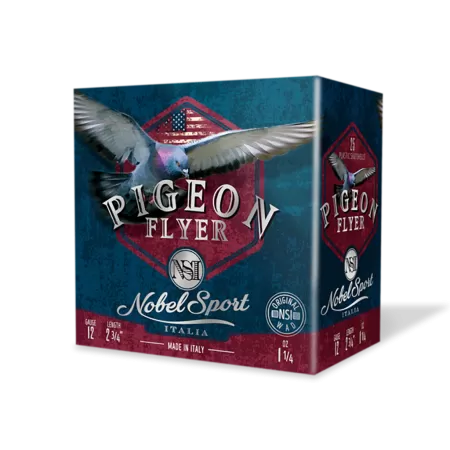 Nobel Pigeon Flyer 12 Ga, 2", 1 1/4oz, 7.5  Shot,  25rd Box