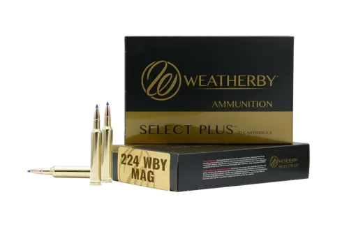 Weatherby 224 Wby Mag 50 Gr Hornady V-Max 20 Rounds