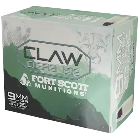 Fort Scott Munitions 9MM115SCVFNCD9mm Luger 115gr 20 Per Box/25 Case