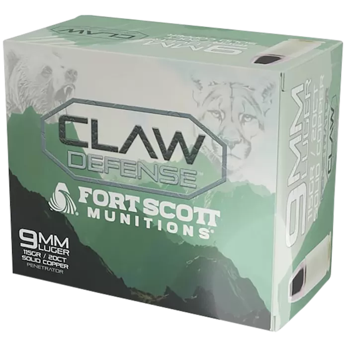 Fort Scott Munitions 9MM115SCVFNCD9mm Luger 115gr 20 Per Box/25 Case