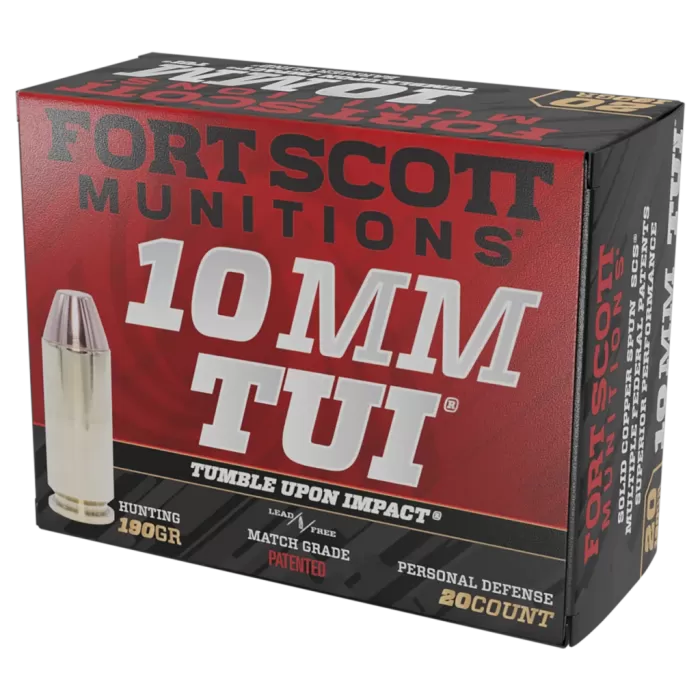 Fort Scott Munitions 10MM-190-SCV2 Claw Defense 10mm 190gr Solid Copper Spun 20 Per Box/25 Case Fort Scott Munitions 10MM-190-SCV2 Claw Defense 10mm 190gr Solid Copper Spun 20 Per Box/25 Case