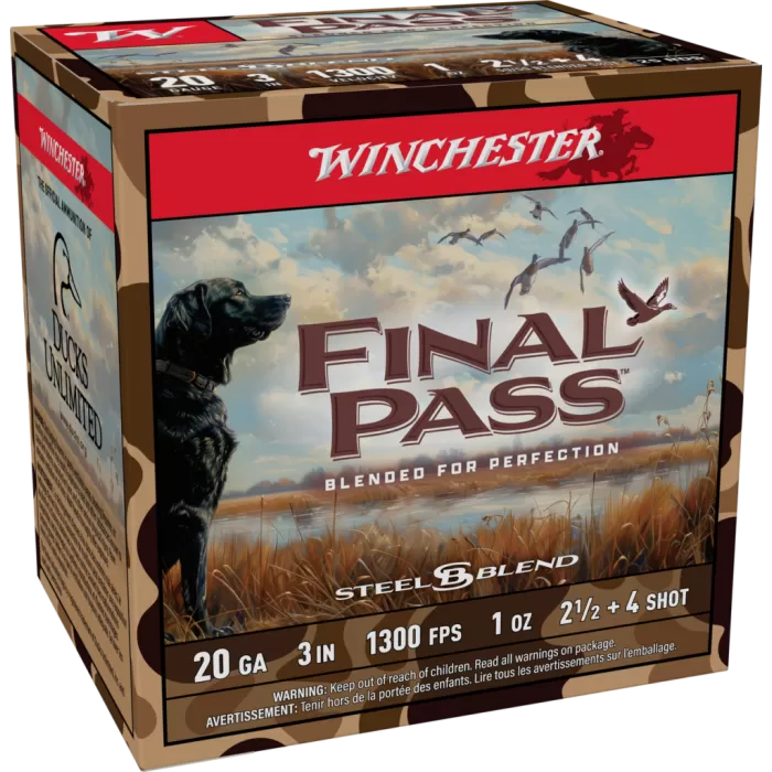 Winchester Ammo FP203254 Final Pass  20Gauge 3" 1oz 2.5/4Shot 25 Per Box/10 Case