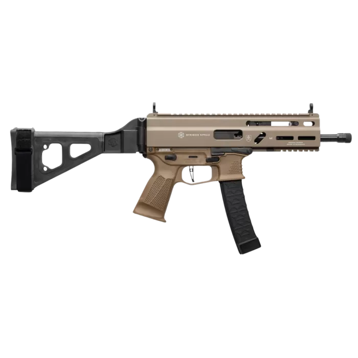 Grand Power Stribog SP9A3 9mm Sub Pistol SBT Brace FDE