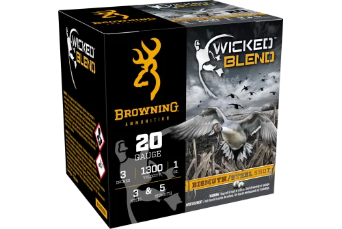 Browning Ammo B193432033 Wicked Blend 20Gauge 3" 1oz 3/5BI Shot 25 Per Box/10 Case