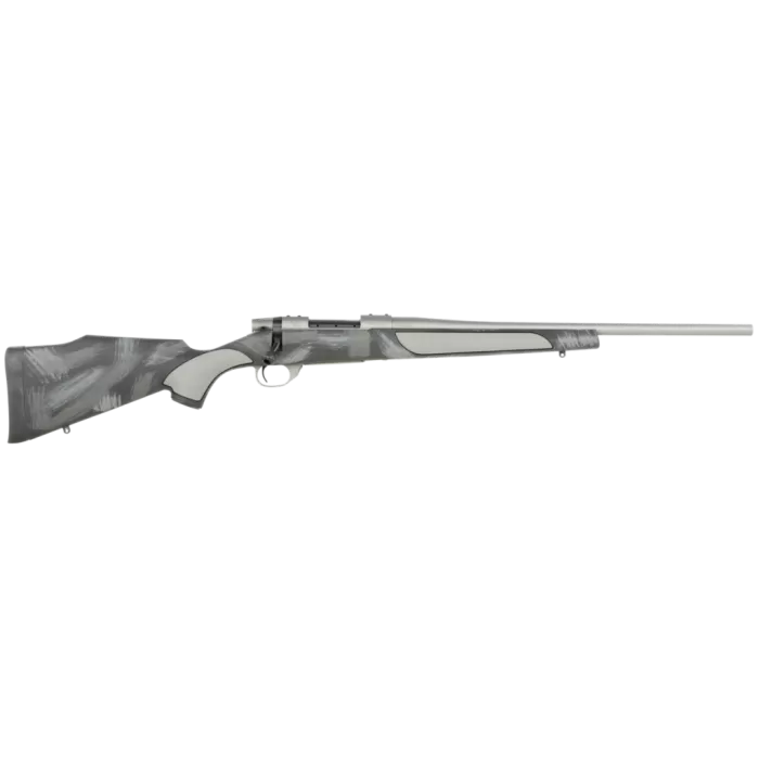 Weatherby VC38223RR4T Vanguard Shadow 223 Rem 5+1 24" Carbon Gray Cerakote Threaded Barrel, Carbon Gray Cerakote Steel Drilled & Tapped Receiver, Black w/Gray & White Accents Monte Carlo Stock