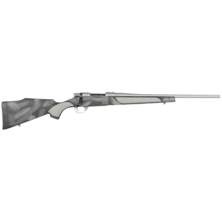 Weatherby VC38350NR0O Vanguard Shadow 350 Legend 5+1 20" Carbon Gray Cerakote #2 Standard Barrel, Carbon Gray Cerakote Steel Drilled & Tapped Receiver, Black w/Gray & White Accents Monte Carlo Stock