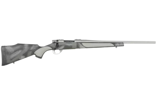 Weatherby VC38350NR0O Vanguard Shadow 350 Legend 5+1 20" Carbon Gray Cerakote #2 Standard Barrel, Carbon Gray Cerakote Steel Drilled & Tapped Receiver, Black w/Gray & White Accents Monte Carlo Stock