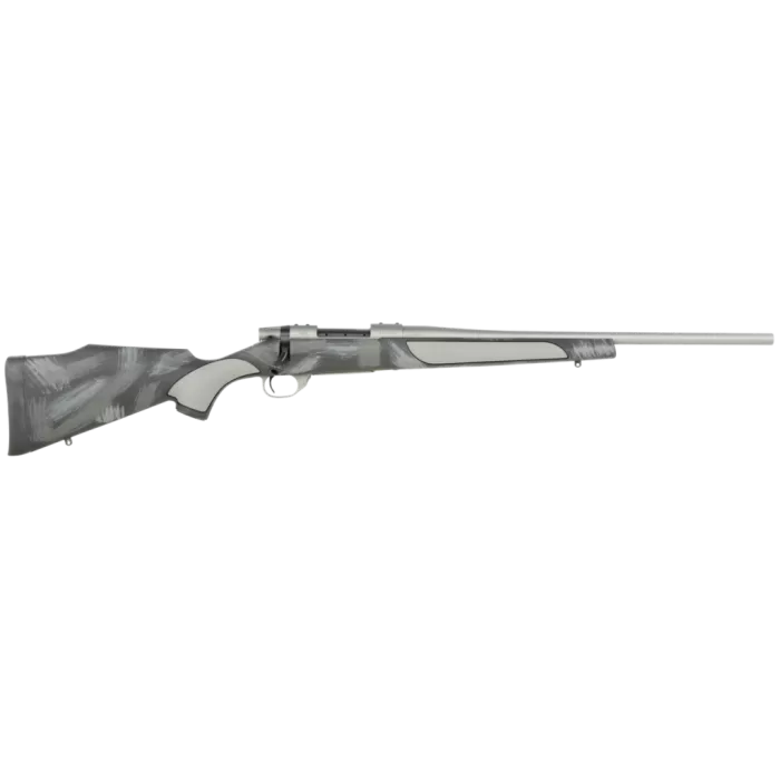 Weatherby VC38350NR0O Vanguard Shadow 350 Legend 5+1 20" Carbon Gray Cerakote #2 Standard Barrel, Carbon Gray Cerakote Steel Drilled & Tapped Receiver, Black w/Gray & White Accents Monte Carlo Stock