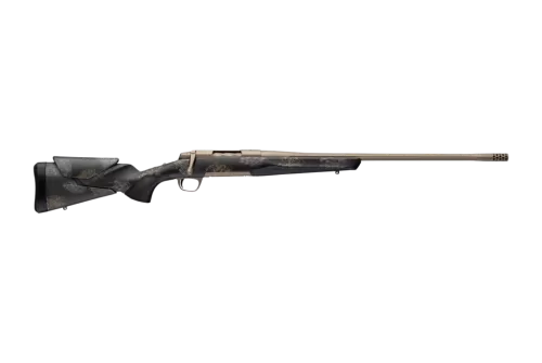 Browning X-Bolt 2 Speed HD 300 PRC 3rd, 26" Bronze Fluted Threaded Barrel, Smoked Bronze Cerakote Steel Drilled & Tapped Receiver, Bronze/Gray Camo Black Overmold
