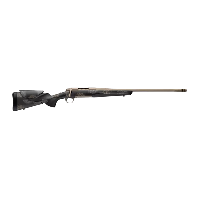 Browning X-Bolt 2 Speed HD 300 PRC 3rd, 26" Bronze Fluted Threaded Barrel, Smoked Bronze Cerakote Steel Drilled & Tapped Receiver, Bronze/Gray Camo Black Overmold