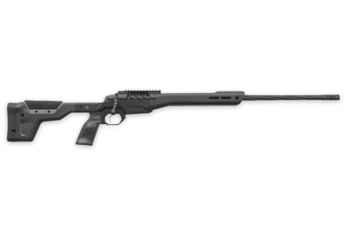 Weatherby 3WAMH25RWR4B 307 Alpine MDT 25 WBY RPM 3+1 22" +2" Graphite Black Cerakote Spiral Fluted Threaded Barrel, Steel Receiver w/Picatinny Rail, Arca Rail Forend, Black HNT26 MDT Chassis Carbon Fi