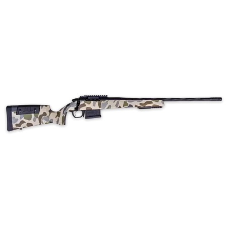 Weatherby 3WRHS25RWR4B 307 Hush Full Size 25 WBY RPM 5+1 22" +2" Graphite Black Cerakote Steel Spiral Fluted Threaded Barrel & Receiver w/Picatinny Rail, Arca Rail Forend, Hush Tundra Camo Adj Cheek P