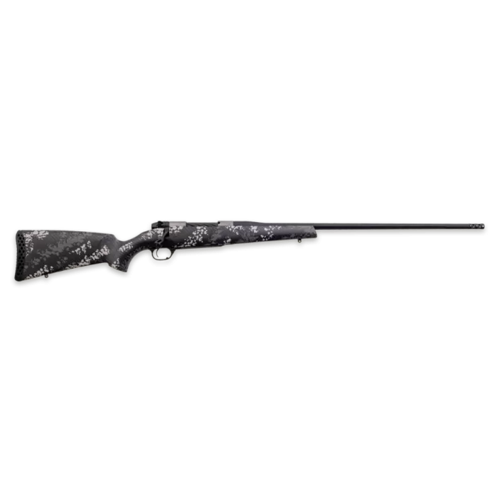 Weatherby MBT20N338WL6B Mark V Backcountry 2.0 Ti Full Size 338 WBY RPM 4+1 24" + 2" Graphite Black Cerakote Fluted Threaded Barrel, Titanium Drilled & Tapped Receiver, Fixed Peak 44 Blacktooth Carbon