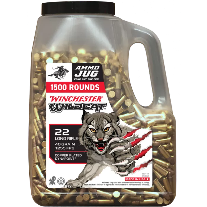 Winchester Wildcat 22 LR 40gr Copper Plated 1500rd JUG 3BX/C