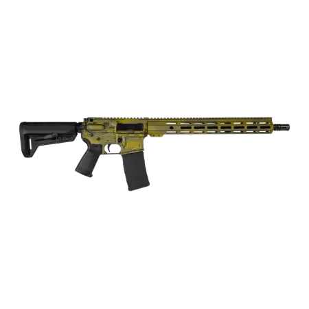 Shark Coast Tactical SCC101921BAZJ Bazooka Joe 5.56 NATO 30+1 16" Black Melonite Threaded Barrel, Aluminum Receiver w/Picatinny Rail, M-LOK Handguard, Magpul MOE SL Black Polymer Stock, Magpul MOE Gri