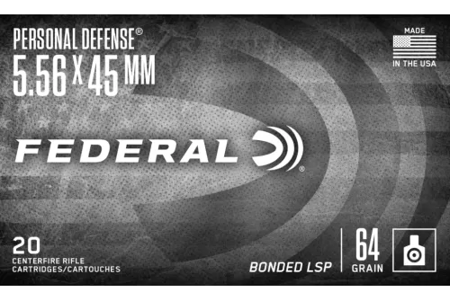 Federal Tactical Bonded, 5.56mm, 64 Gr Bonded Soft Point, 20rd Box