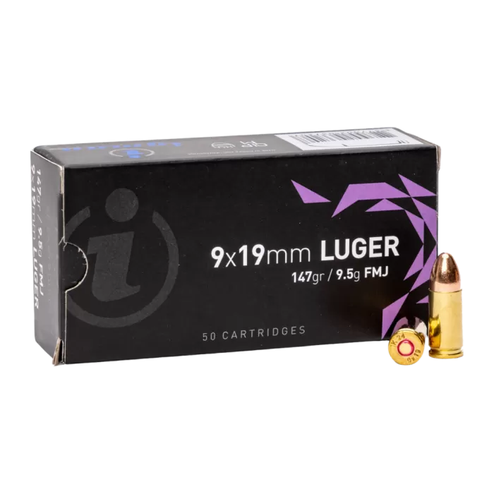 Igman 9x19mm 147 grain FMJ 50RD BOX UPC: 3877002037207