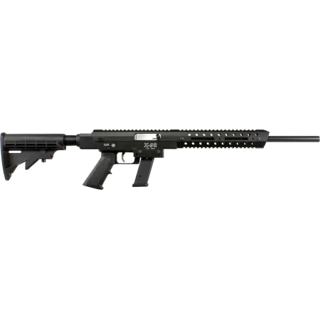 Excel X-Series X-9R 9mm 16" 17rd Black 6 Position Synthetic Stock Black Aluminum Receiver