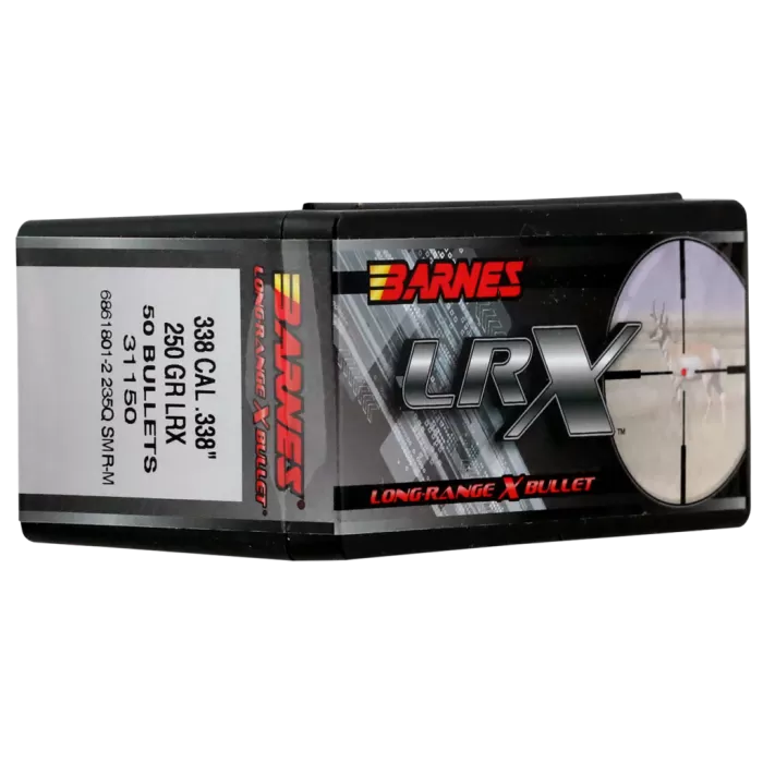 BARNES AMMO 338 Cal LRX Boat Tail 250Gr 50rd BARNES AMMO 338 Cal LRX Boat Tail 250Gr 50rd
