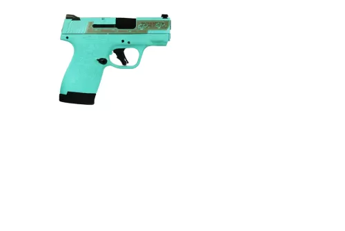 Smith and Wesson M&P Shield Plus Tiffany Blue 9mm 3.1" Barrel 13-Rounds Barrel Thumb Safety