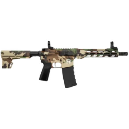 Hi-Point HP15P-556M81 HP 15P 5.56 NATO 30+1 10.50" Black Threaded Barrel, M81 Woodland Camo Aluminum Receiver w/Picatinny Rail, M-LOK Handguard, Blade Polymer Brace, Black B5 P Type 23 Grip