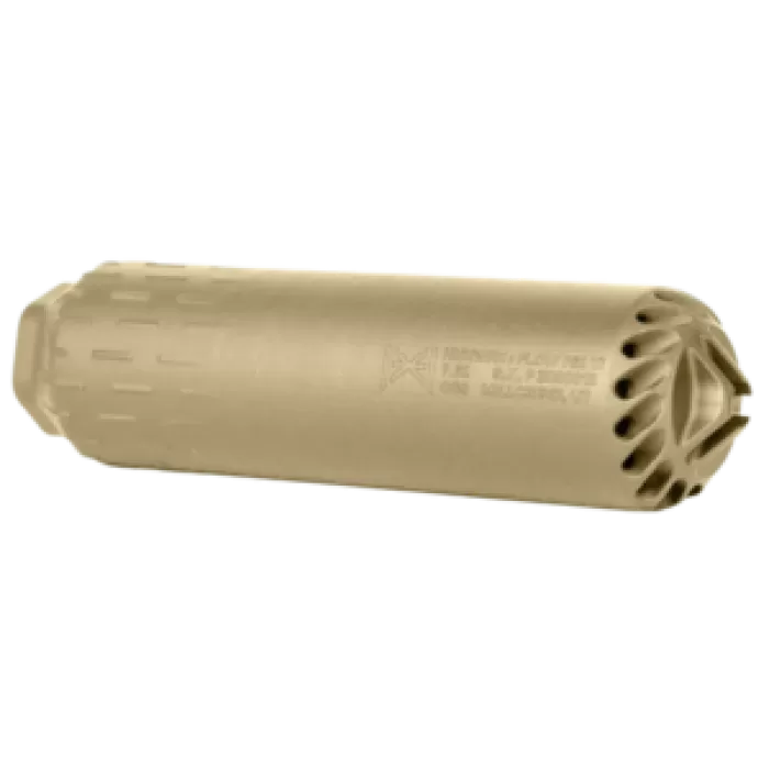 Huxwrx 2747 FLOW 762 TI 30 Cal (7.62mm), 6.70" FDE Titanium, 5/8"-24 tpi DT Mount Huxwrx 2747 FLOW 762 TI 30 Cal (7.62mm), 6.70" FDE Titanium, 5/8"-24 tpi DT Mount