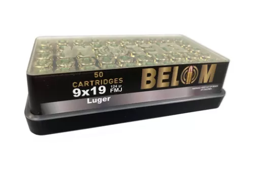 Belom 9x19mm 124 Grain BOX50 UPC: 8606110608086